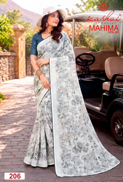 Mahima Vol 2 Kashvi Creation Georgette Sarees Exporter
