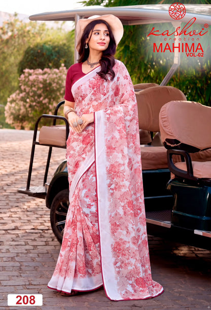 Mahima Vol 2 Kashvi Creation Georgette Sarees Exporter
