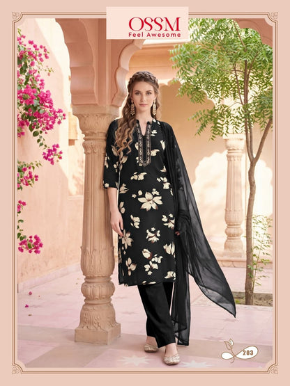 Mahima Vol 2 Ossm Rayon 22Kg Readymade Pant Style Suits Exporter