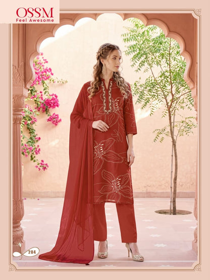 Mahima Vol 2 Ossm Rayon 22Kg Readymade Pant Style Suits Exporter