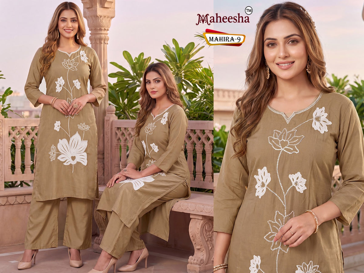 Mahira 8 To 11 Maheesha Silk Co Ord Set Wholesaler Ahmedabad