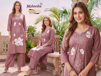 Mahira 8 To 11 Maheesha Silk Co Ord Set Wholesaler Ahmedabad