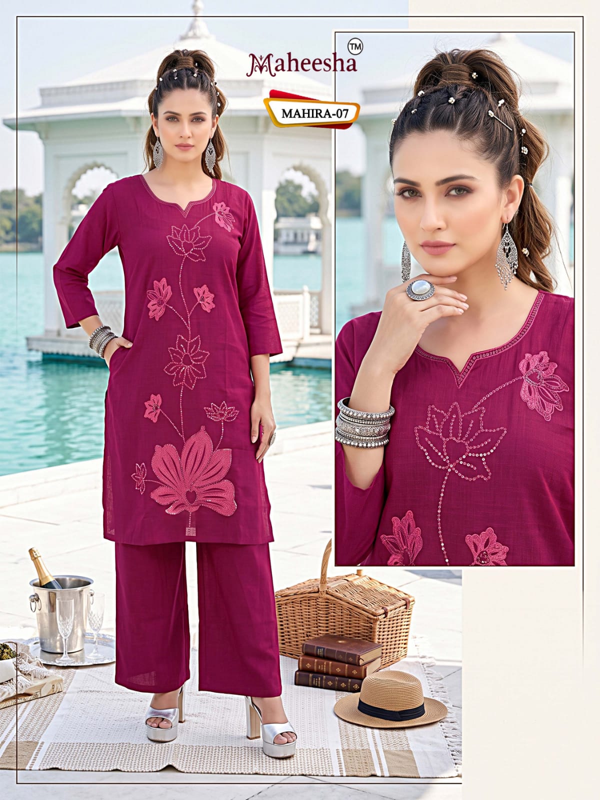 Mahira Maheesha Wrinkle Co Ord Set Manufacturer Gujarat