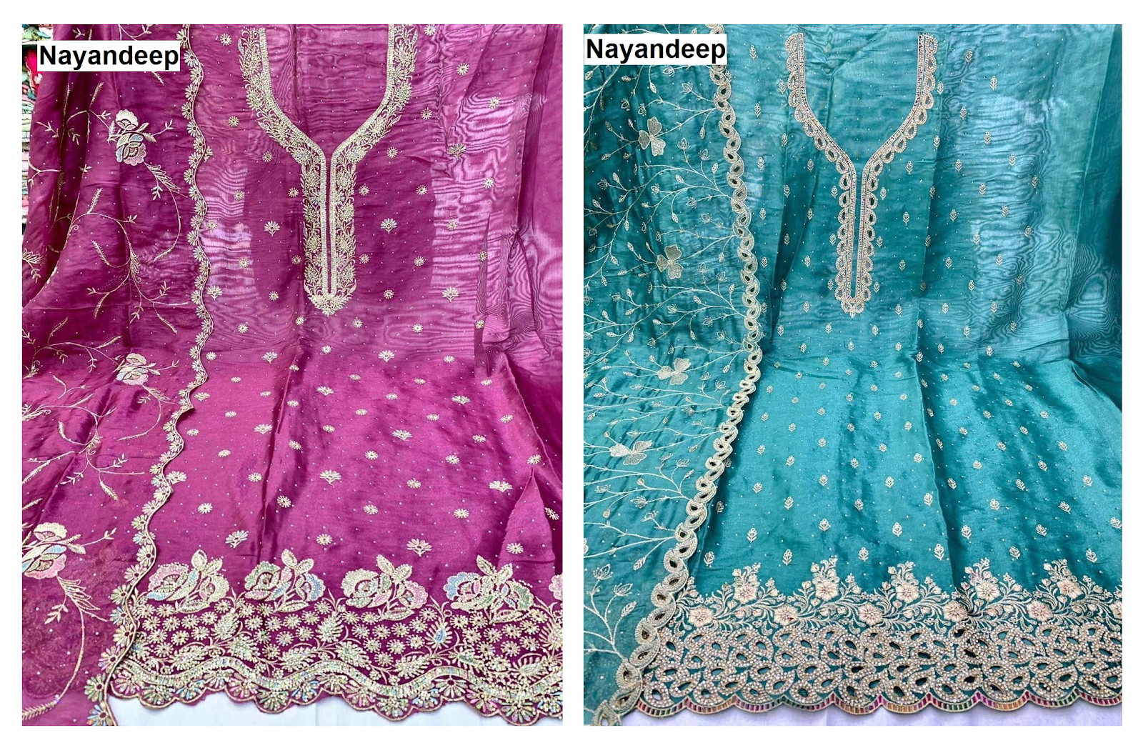 Mahira Nayandeep Silk Salwar Suits Supplier