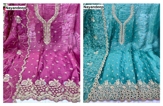 Mahira Nayandeep Silk Salwar Suits Supplier