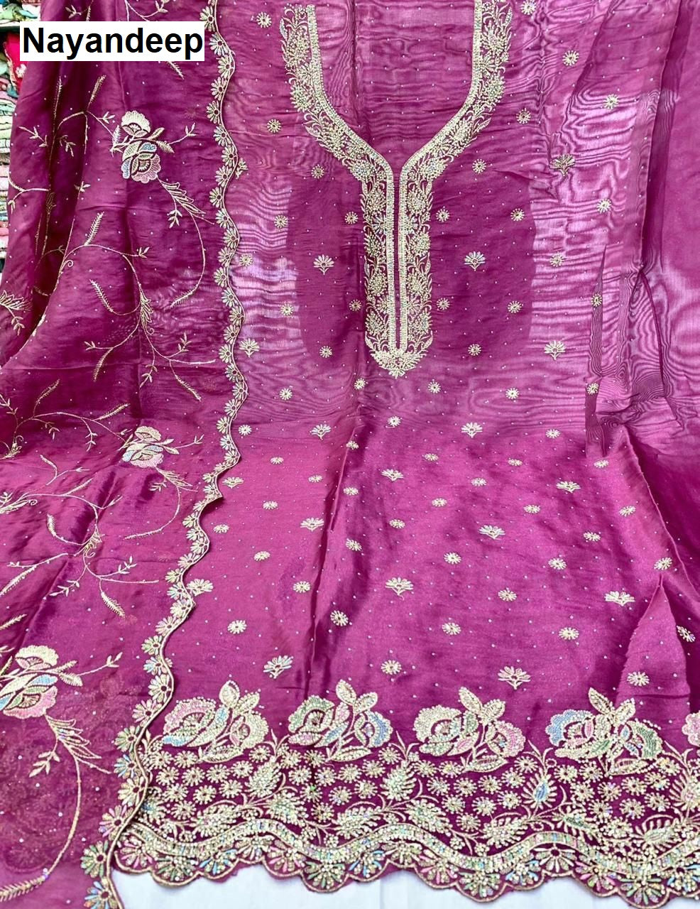 Mahira Nayandeep Silk Salwar Suits Supplier