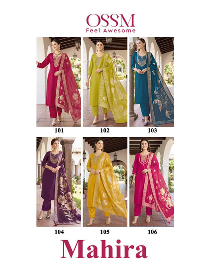 Mahira Ossm Viscose Readymade Pant Style Suits Wholesaler India
