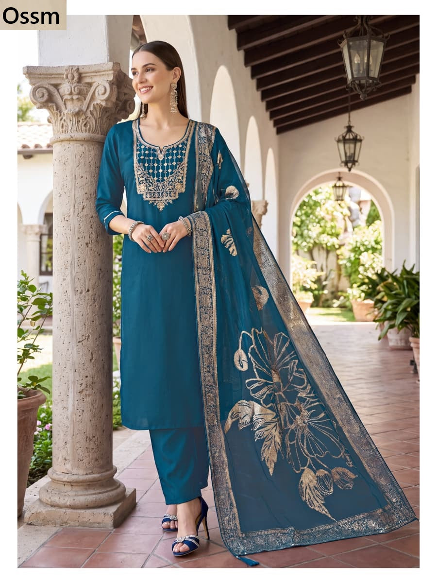 Mahira Ossm Viscose Readymade Pant Style Suits Wholesaler India