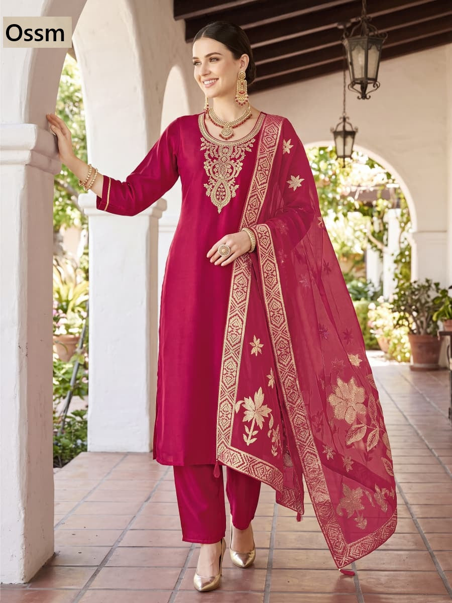 Mahira Ossm Viscose Readymade Pant Style Suits Wholesaler India