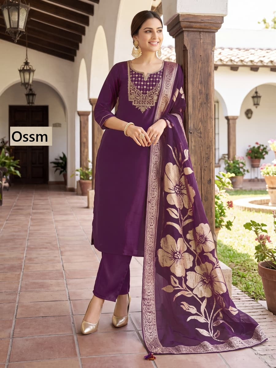 Mahira Ossm Viscose Readymade Pant Style Suits Wholesaler India