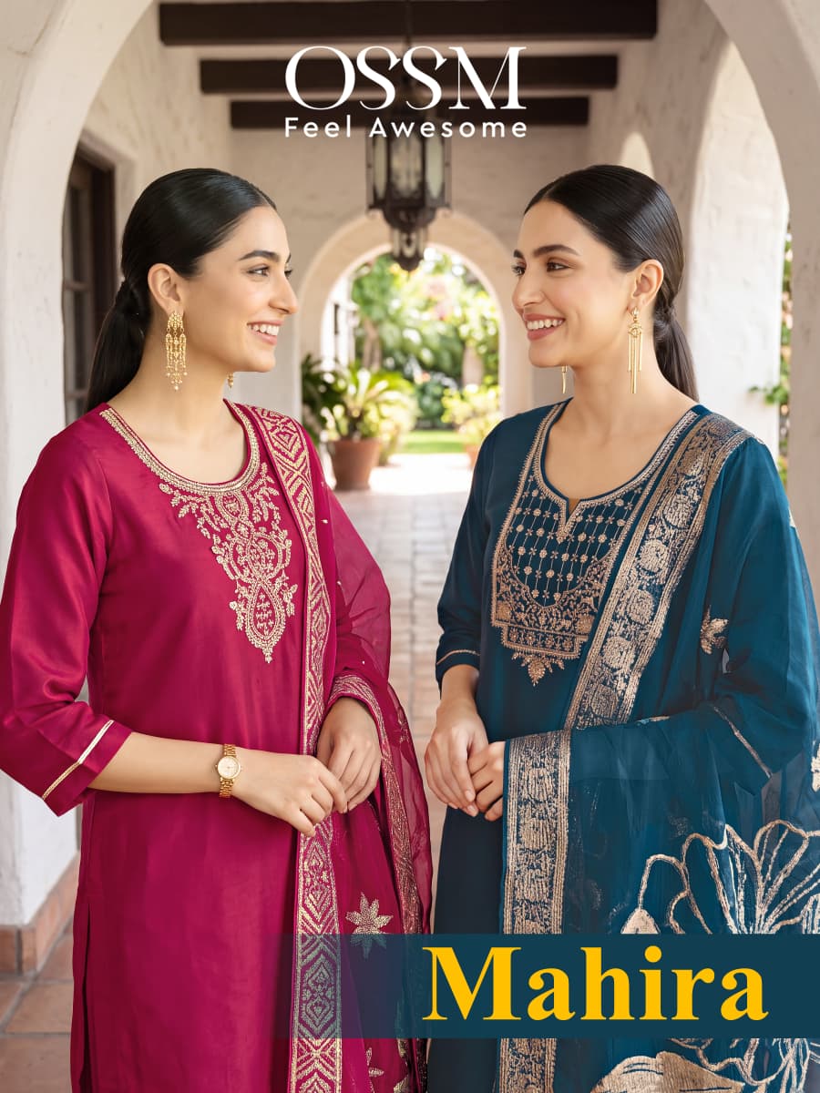 Mahira Ossm Viscose Readymade Pant Style Suits Wholesaler India