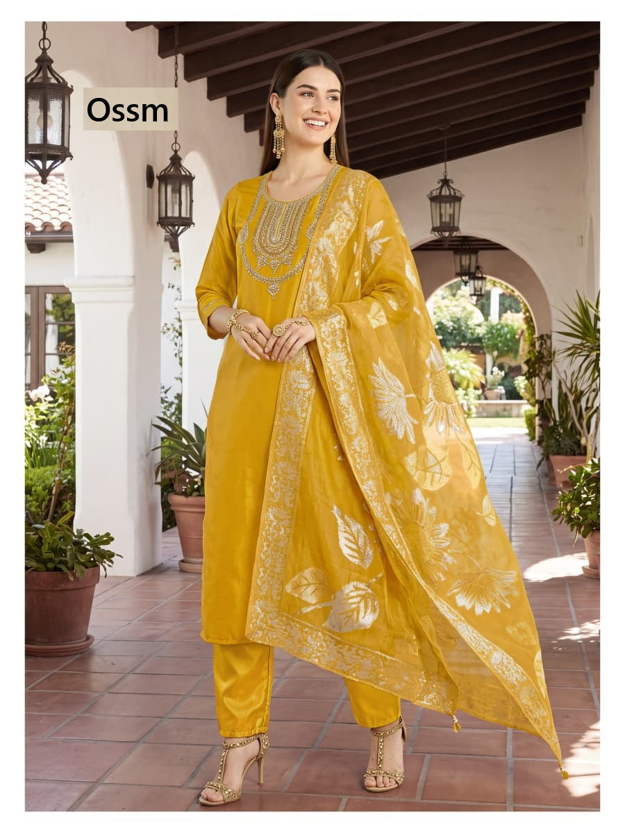 Mahira Ossm Viscose Readymade Pant Style Suits Wholesaler India