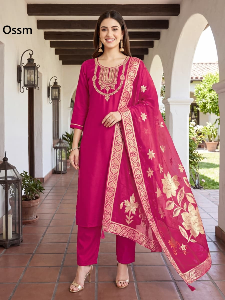 Mahira Ossm Viscose Readymade Pant Style Suits Wholesaler India