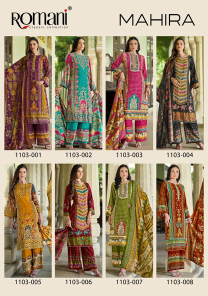 Mahira Romani Soft Cotton Karachi Salwar Suits Wholesale Price