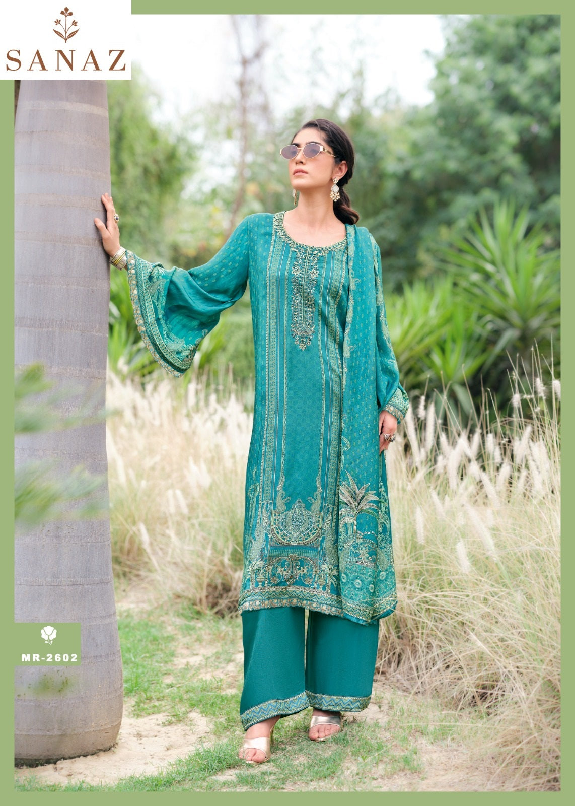 Mahira Sanaz Viscose Muslin Pant Style Suits Wholesaler India