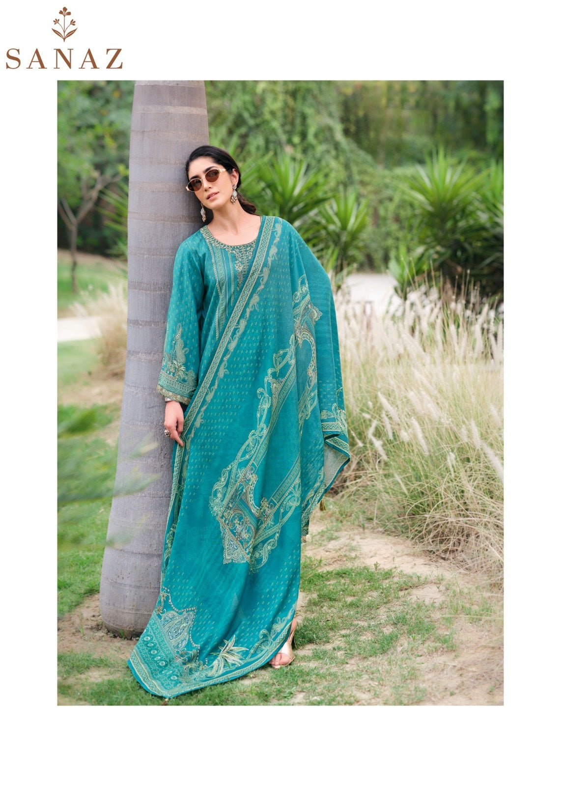 Mahira Sanaz Viscose Muslin Pant Style Suits Wholesaler India