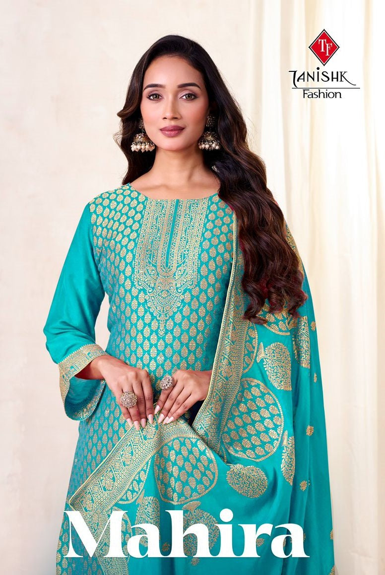 Mahira Tanishk Fashion Pure Viscose Plazzo Style Suits Supplier Ahmedabad