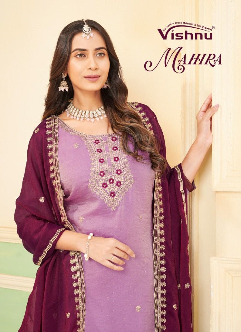 Mahira Vishnu Impex Pant Style Suits Wholesaler Ahmedabad