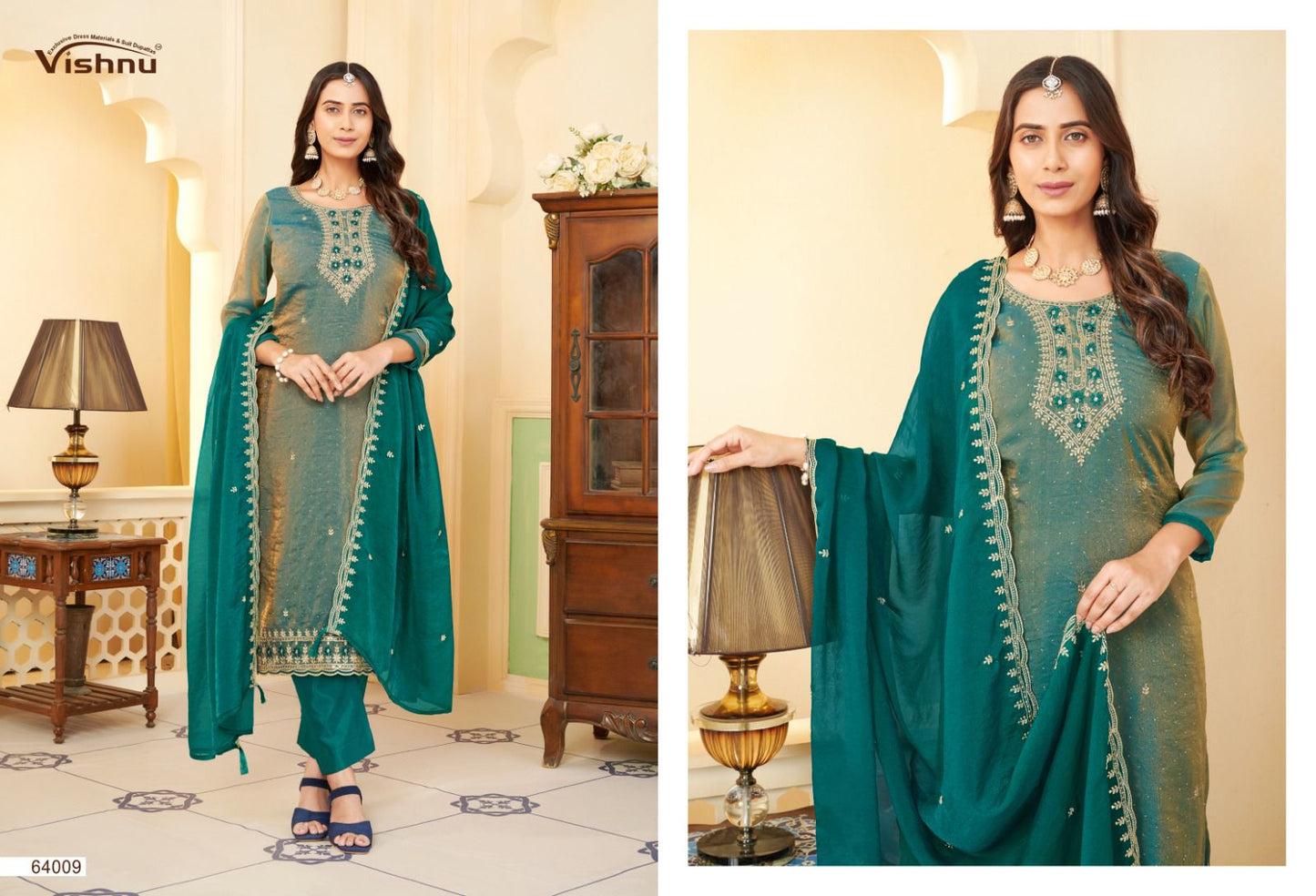 Mahira Vishnu Impex Pant Style Suits Wholesaler Ahmedabad
