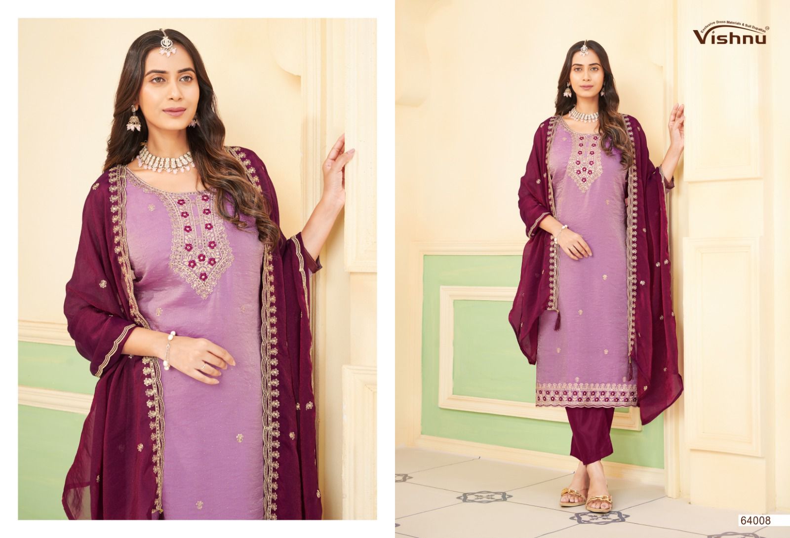 Mahira Vishnu Impex Pant Style Suits Wholesaler Ahmedabad