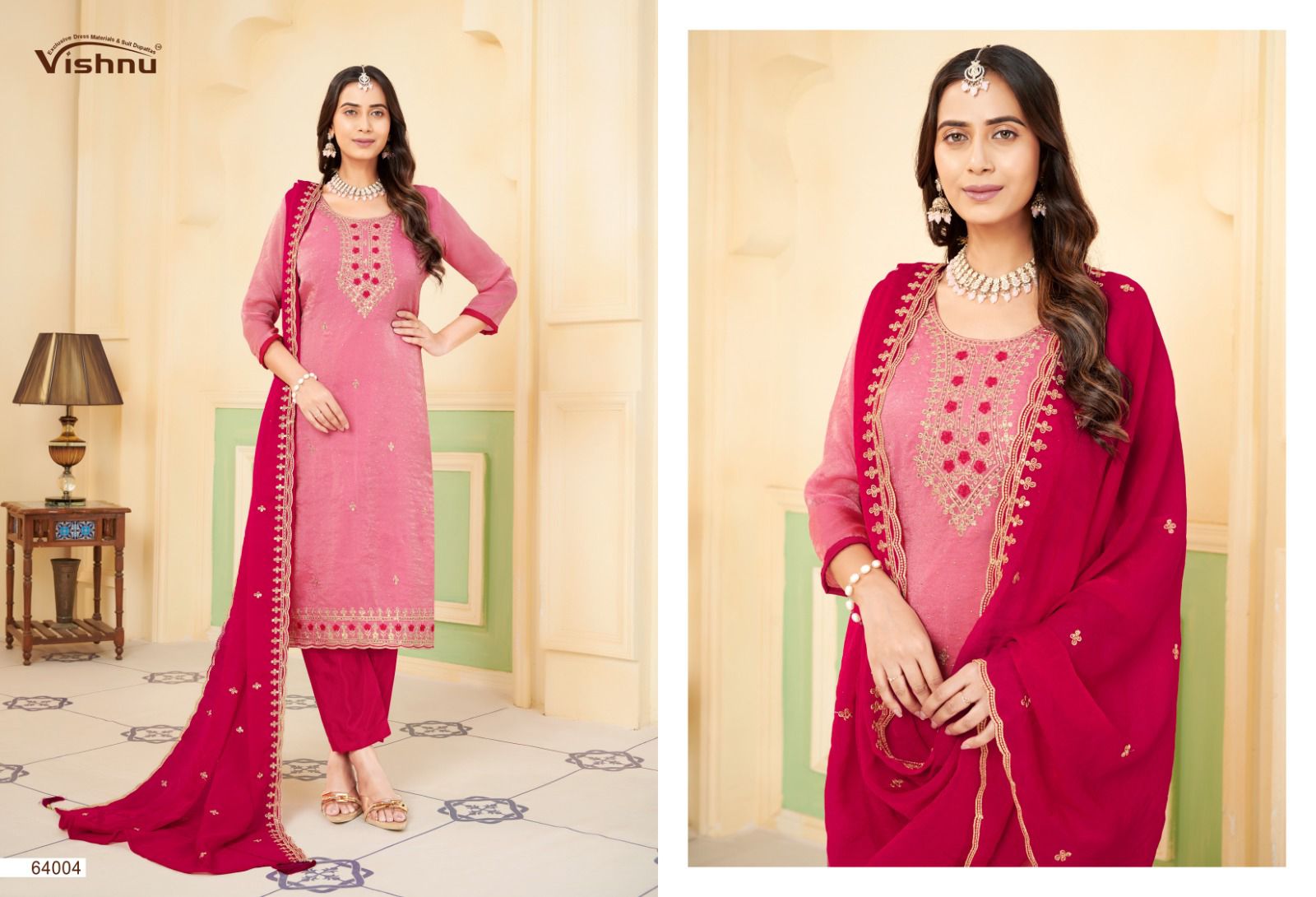 Mahira Vishnu Impex Pant Style Suits Wholesaler Ahmedabad