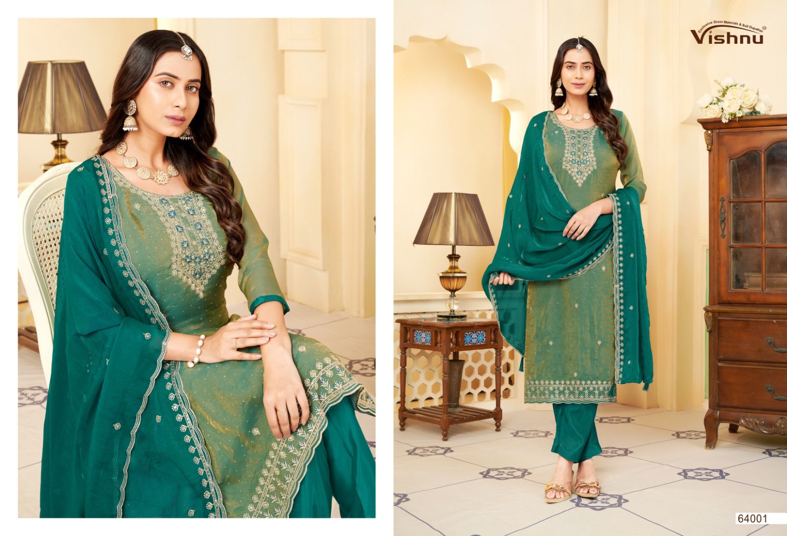 Mahira Vishnu Impex Pant Style Suits Wholesaler Ahmedabad