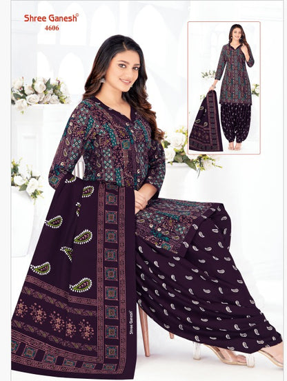 Mahira Vol 19 Patiyala Special Shree Ganesh Cotton Dress Material Wholesale Price