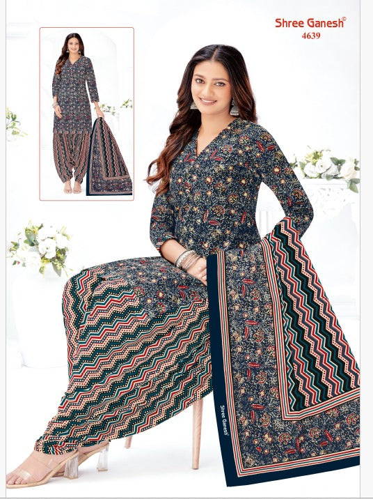 Mahira Vol 19 Patiyala Special Shree Ganesh Cotton Dress Material Wholesale Price