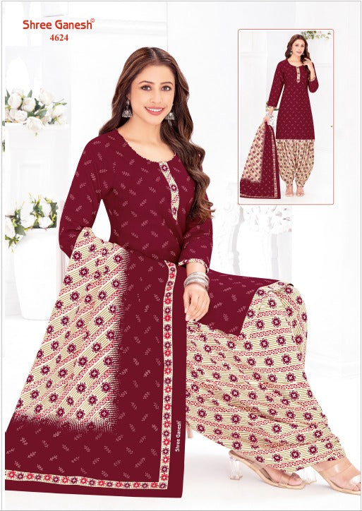 Mahira Vol 19 Patiyala Special Shree Ganesh Cotton Dress Material Wholesale Price