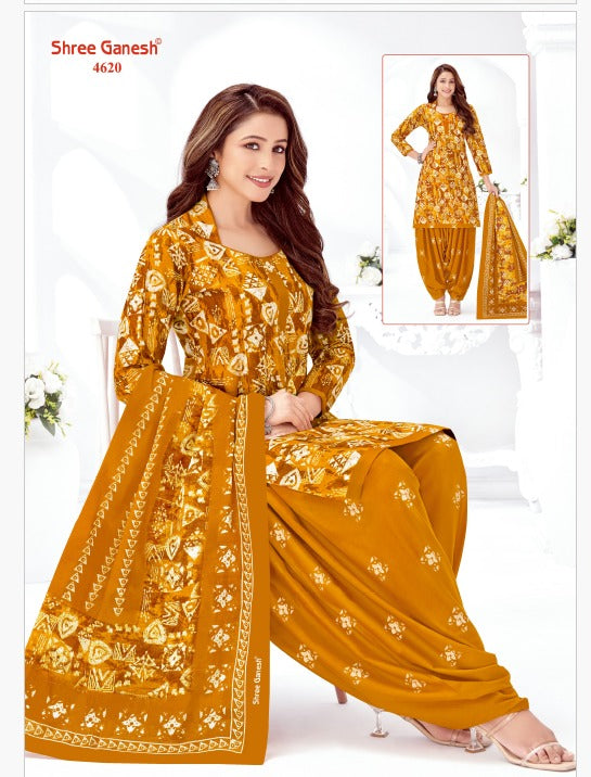 Mahira Vol 19 Patiyala Special Shree Ganesh Cotton Dress Material Wholesale Price