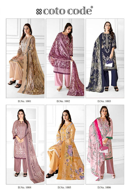 Mahira Vol 1 Coto Code Lawn Cotton Karachi Salwar Suits Wholesale