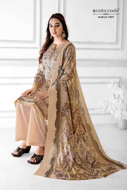 Mahira Vol 1 Coto Code Lawn Cotton Karachi Salwar Suits Wholesale