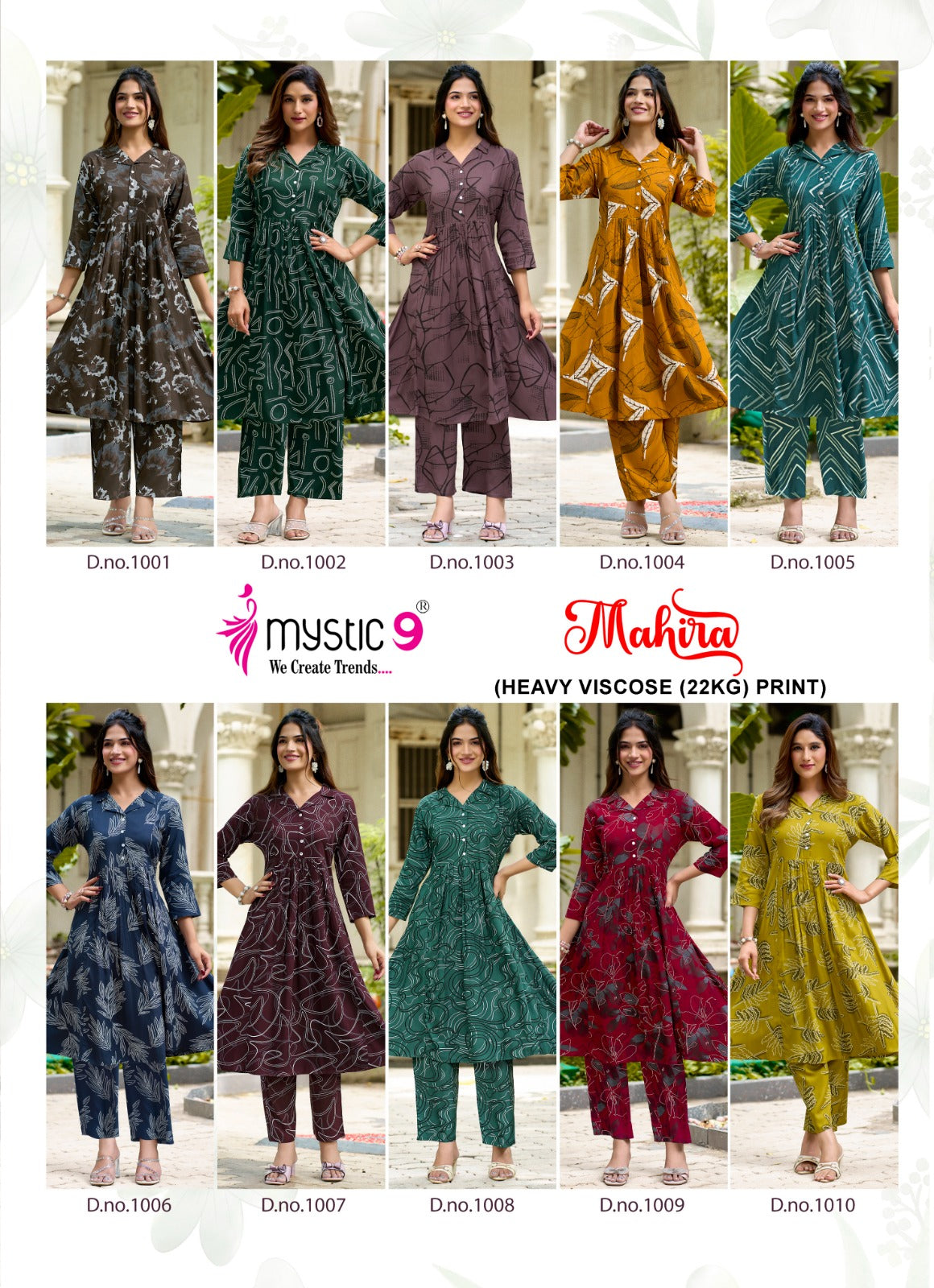 Mahira Vol 1 Mystic 9 Viscose Co Ord Set Supplier India