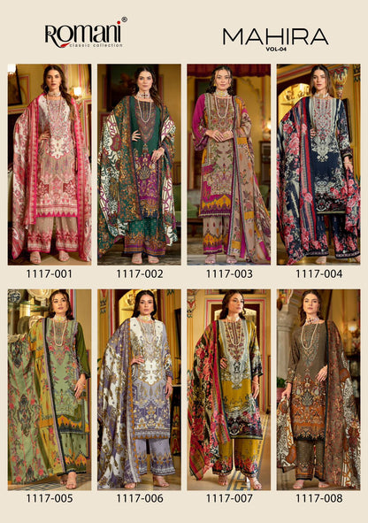 Mahira Vol 4 Romani Cotton Karachi Salwar Suits Wholesaler India