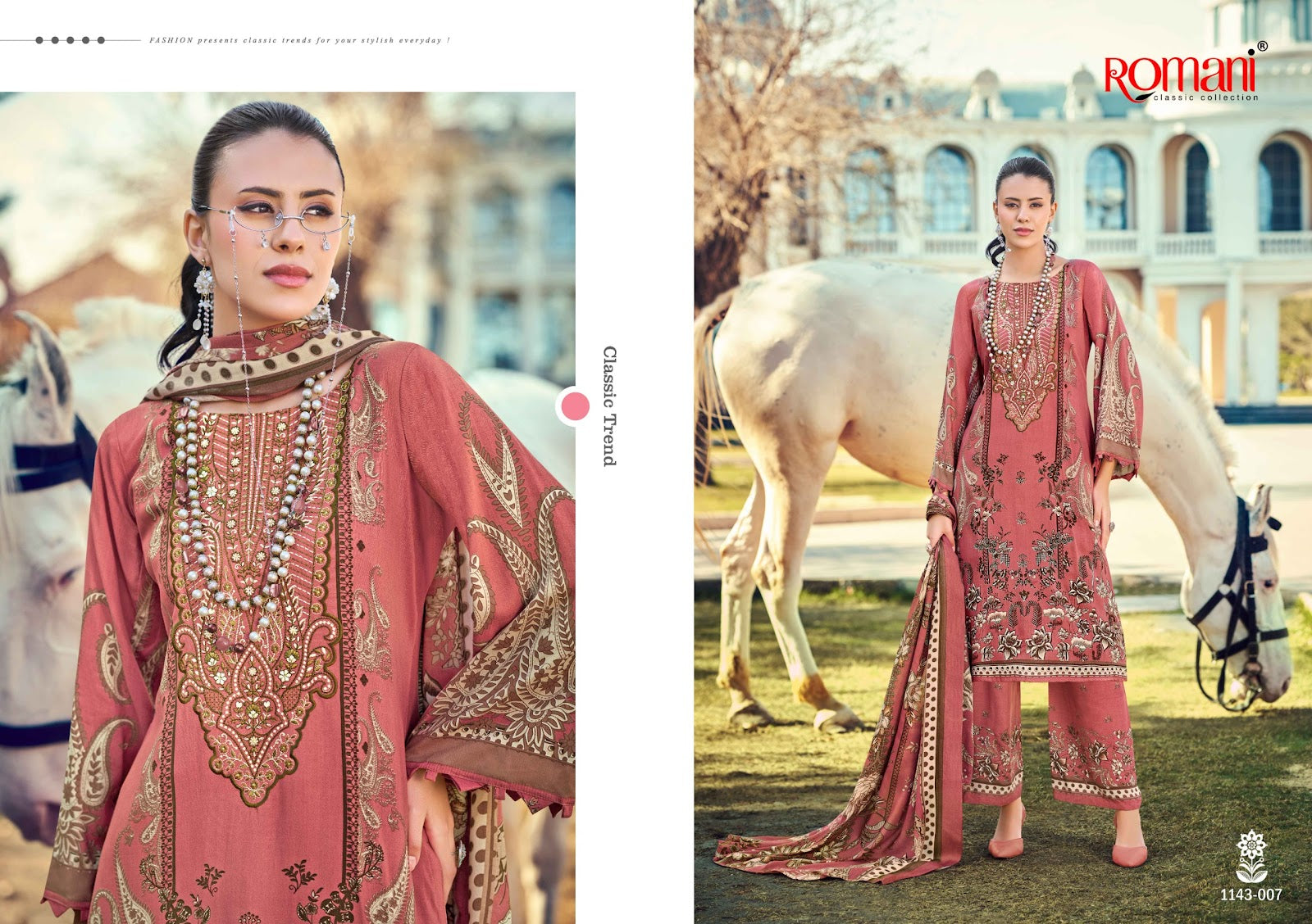 Mahira Vol 8 Romani Cotton Karachi Salwar Suits Wholesale Price