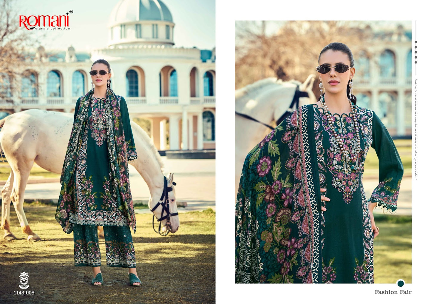 Mahira Vol 8 Romani Cotton Karachi Salwar Suits Wholesale Price