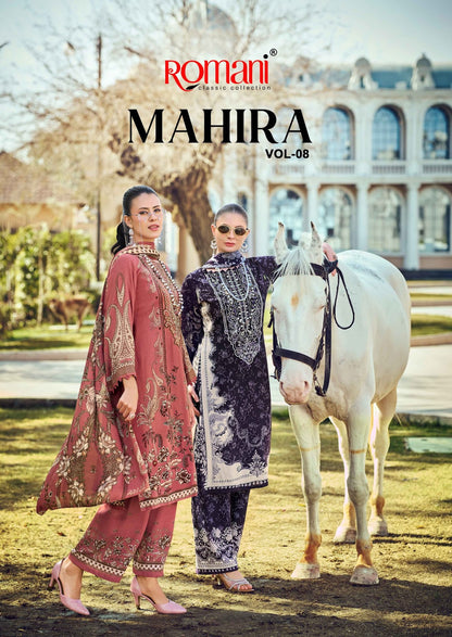 Mahira Vol 8 Romani Cotton Karachi Salwar Suits Wholesale Price