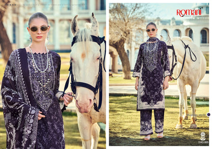 Mahira Vol 8 Romani Cotton Karachi Salwar Suits Wholesale Price