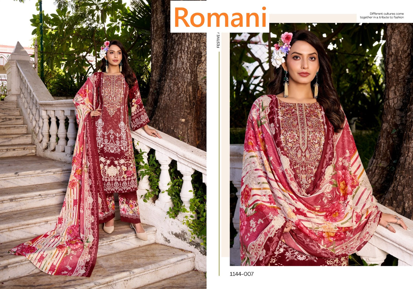 Mahira Vol 9 Romani Cotton Karachi Salwar Suits Wholesaler Gujarat