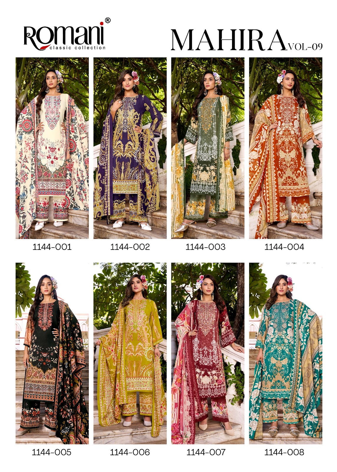 Mahira Vol 9 Romani Cotton Karachi Salwar Suits Wholesaler Gujarat