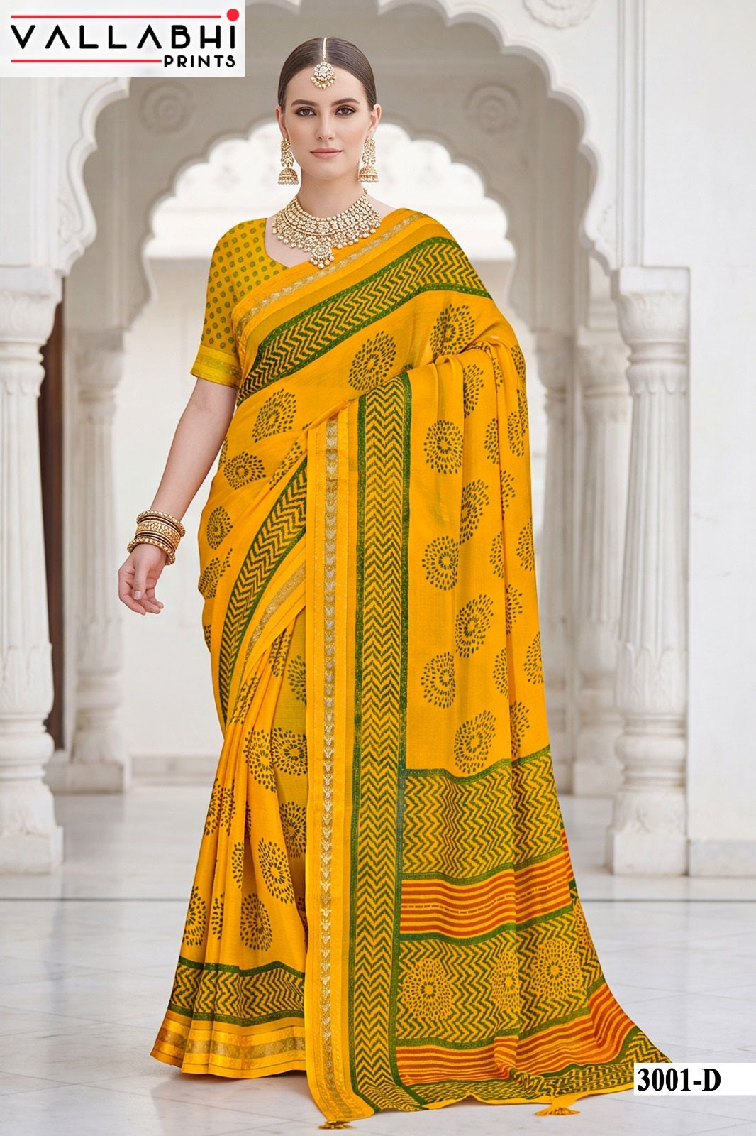 Mahisuta Vol 3 Vallabhi Prints Moss Sarees Supplier Ahmedabad