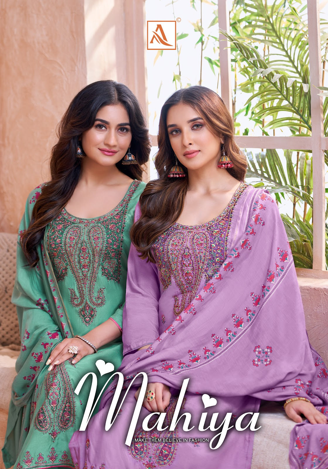 Mahiya Alok Viscose Muslin Karachi Salwar Suits Supplier