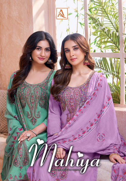 Mahiya Alok Viscose Muslin Karachi Salwar Suits Supplier