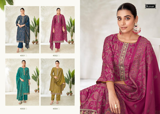 Mahiya Kesar Pashmina Suits Wholesaler