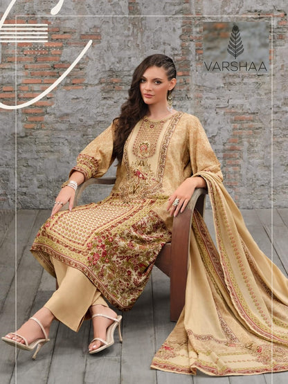 Mahiya Varshaa Linen Pant Style Suits Manufacturer