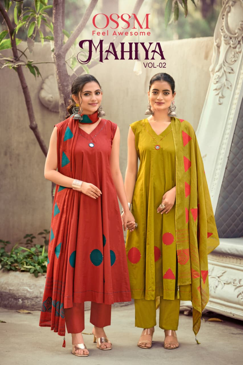 Mahiya Vol 2 Ossm Cotton Readymade Anarkali Suits Wholesale