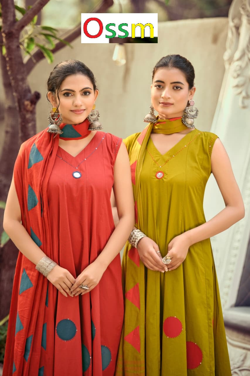 Mahiya Vol 2 Ossm Cotton Readymade Anarkali Suits Wholesale