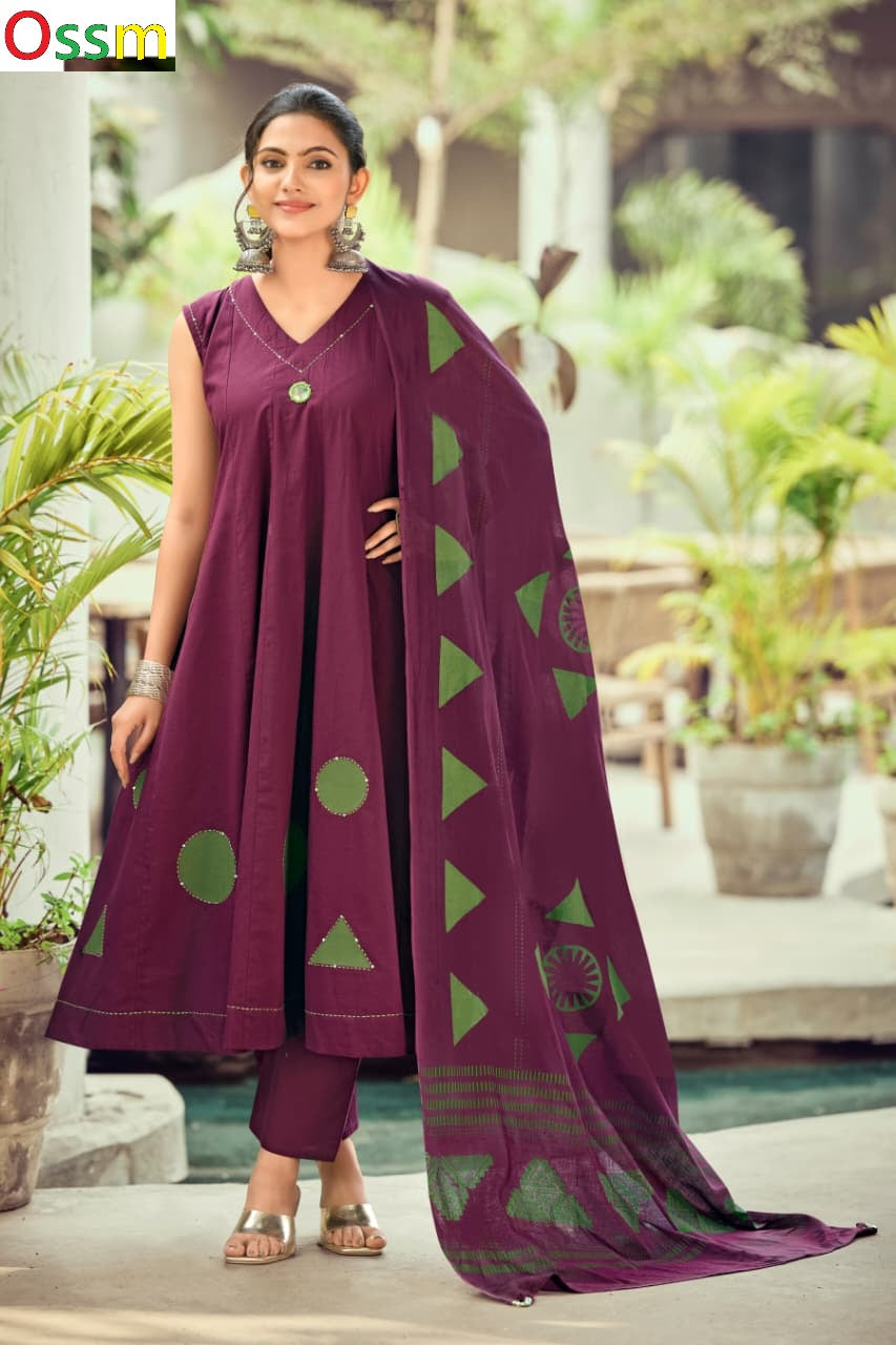 Mahiya Vol 2 Ossm Cotton Readymade Anarkali Suits Wholesale