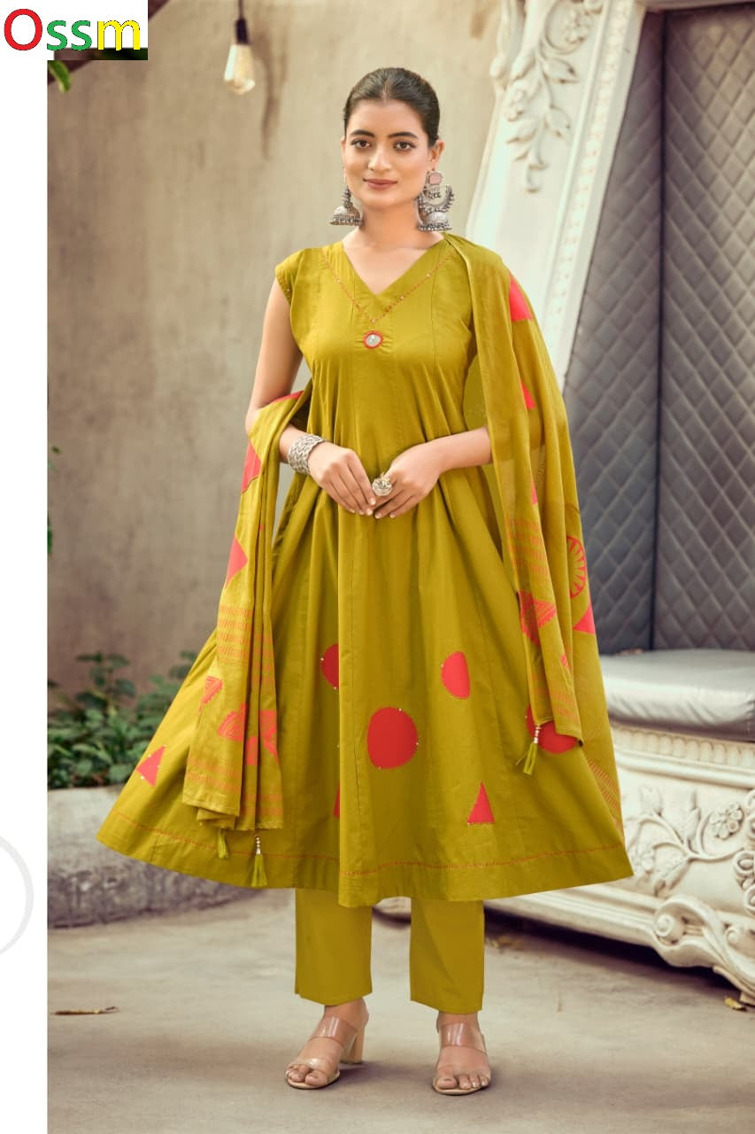 Mahiya Vol 2 Ossm Cotton Readymade Anarkali Suits Wholesale