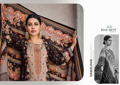 Mahjabeen Riaz Art Cambric Lawn Karachi Salwar Suits Exporter Gujarat